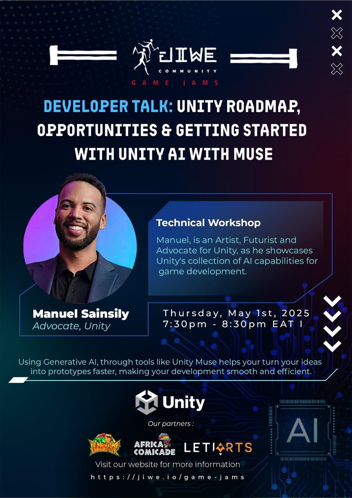 Developer Talk: Unity Roadmap, Opportunities & Getting Started with Unity AI With MUSE  artwork