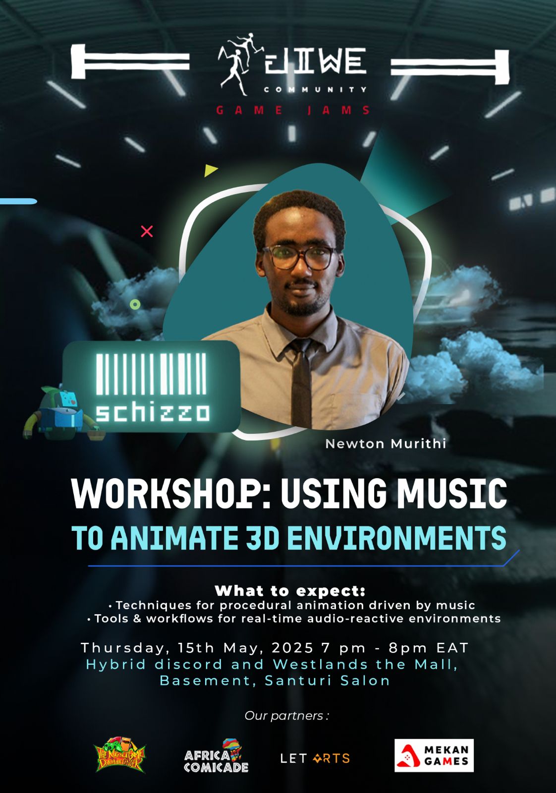 WORKSHOP: USING MUSIC TO ANIMATE 3D ENVIRONMENTS  artwork